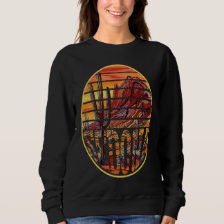 Retro Vintage Sedona Arizona Hiking Sunset Dawn Sweatshirt