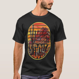 Retro Vintage Sedona Arizona Hiking Sunset Dawn T-Shirt