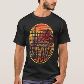 Retro Vintage Sedona Arizona Hiking Sunset Dawn T-Shirt