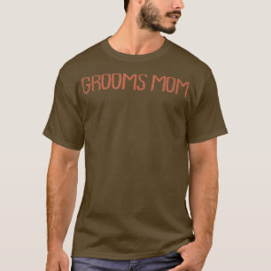 Retro Vintage Simple Funny Grooms Mum  T-Shirt