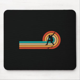 Retro Vintage Skateboard Skateboarder Funny Skateb Mouse Mat