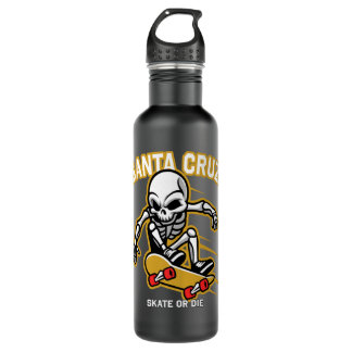 Retro Vintage Skateboard Street Wear Santa Cruz Sk 710 Ml Water Bottle
