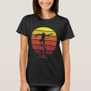Retro Vintage Skater Girl Skateboard Skateboarding T-Shirt