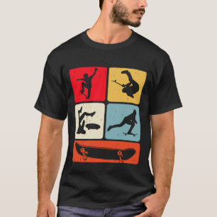 Retro Vintage Skating Gift For Skaters T-Shirt