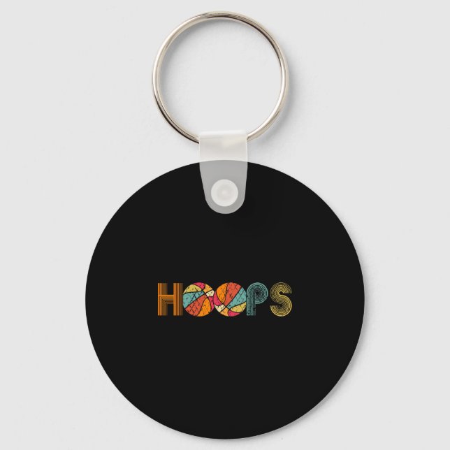 Retro Vintage Sketll Hoops Men  Key Ring (Front)