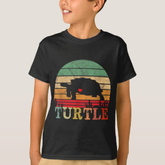 Retro Vintage Skip The Straw Save A Turtle Funny T-Shirt