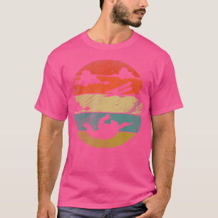 Retro Vintage Skydiving Funny Hobby T-Shirt