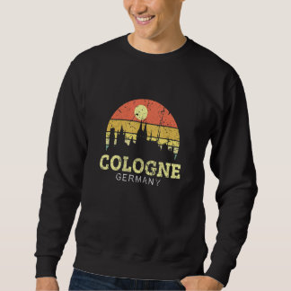 Retro Vintage Skyline Cologne  Cologne City Sweatshirt