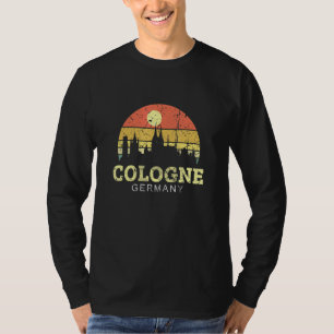 Retro Vintage Skyline Cologne Cologne City T-Shirt