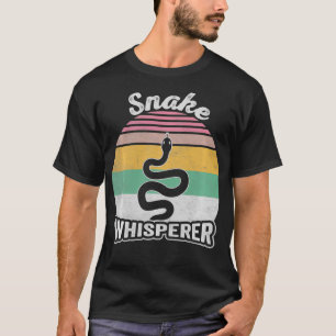 Retro Vintage Snake Whisperer Snake Lover Funny Sn T-Shirt