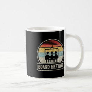 Retro Vintage Snowboard Meeting Snowboarding Vacat Coffee Mug
