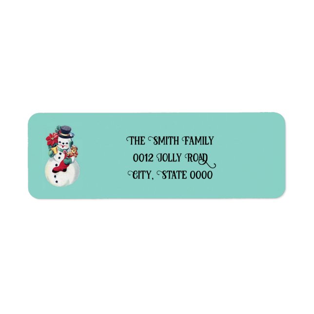 Retro vintage snowman christmas (Front)
