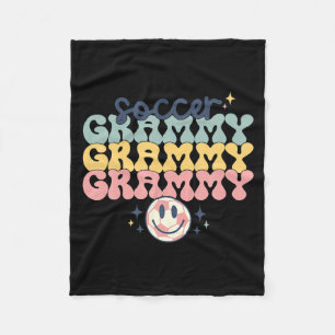 Retro Vintage Soccer Grammy Funny Grammy Mothers T Fleece Blanket