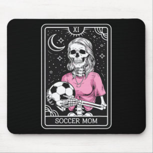 Retro Vintage Soccer Mom Tarot Card Mouse Mat