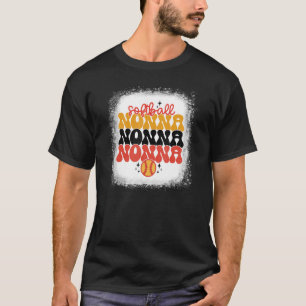 Retro Vintage Softball Nonna Softball  Game Day Vi T-Shirt