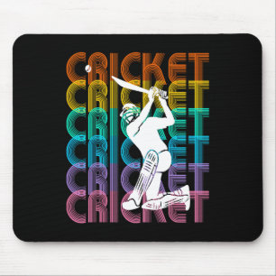 Retro Vintage Sports Lover - Cricket Mouse Mat