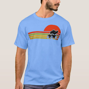 Retro Vintage Sprint Car Dirt rack Racing Distress T-Shirt