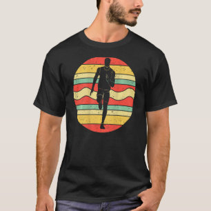 Retro Vintage Sprints Backprint  Track And Field T-Shirt