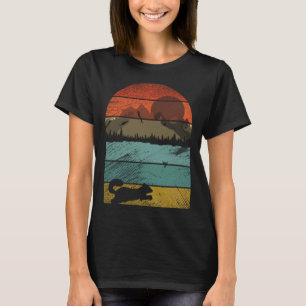Retro vintage Squirrel  and cute animal  2 T-Shirt