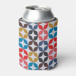 Retro Vintage Star Pattern Can Cooler