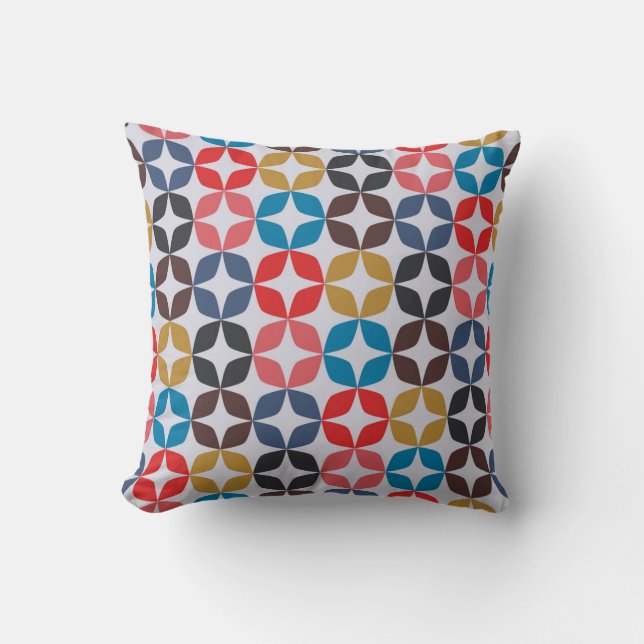 Retro Vintage Star Pattern Cushion (Front)
