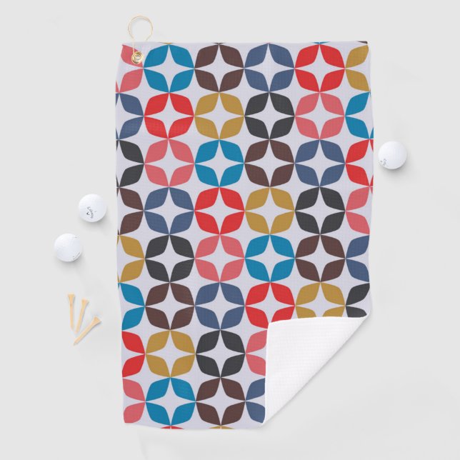 Retro Vintage Star Pattern Golf Towel (InSitu)