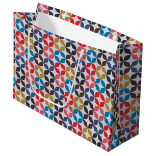 Retro Vintage Star Pattern Large Gift Bag