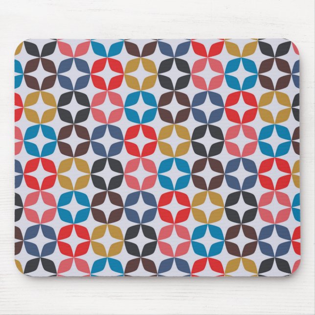 Retro Vintage Star Pattern Mouse Mat (Front)