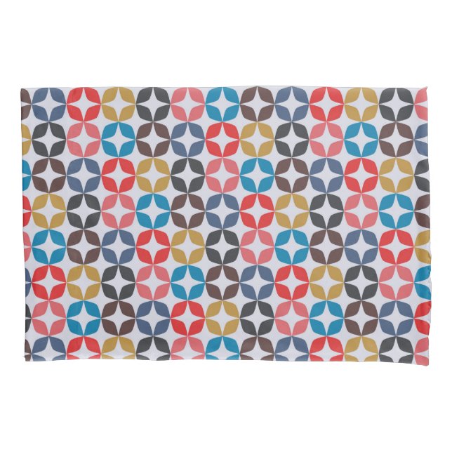 Retro Vintage Star Pattern Pillowcase (Front-Left)