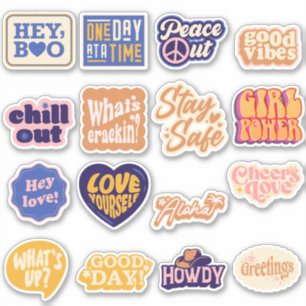 Retro Vintage Sticker Pack #005