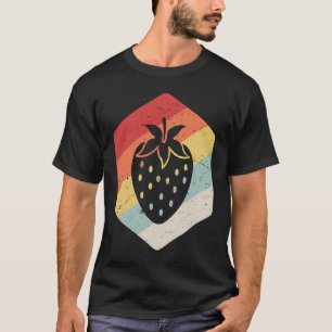 Retro Vintage Strawberry Farm  Strawberry Farming T-Shirt