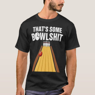 Retro Vintage Striker Bowler Playing Bowling Sport T-Shirt