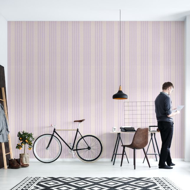 Retro vintage striped pattern wallpaper. wallpaper (Living Room)