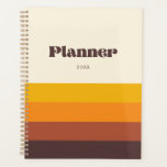 Retro vintage stripes yearly planner<br><div class="desc">Choose a retro and vintage for your stationery. Classic yet modern and trendy,  it will suit all your needs.</div>