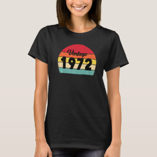 Retro Vintage Style 1972  Celebrate 50th Birthday T-Shirt