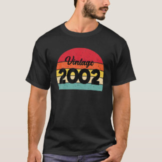 Retro Vintage Style 2002 T S Celebrate 20Th Birthd T-Shirt