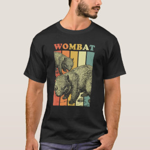Retro Vintage Style Australia Animal Wombat T-Shirt
