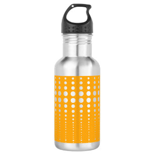 Retro vintage style circles geometric lines stripe 532 ml water bottle