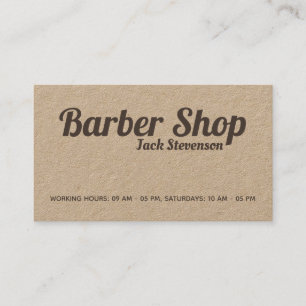 Retro vintage style crafted business card