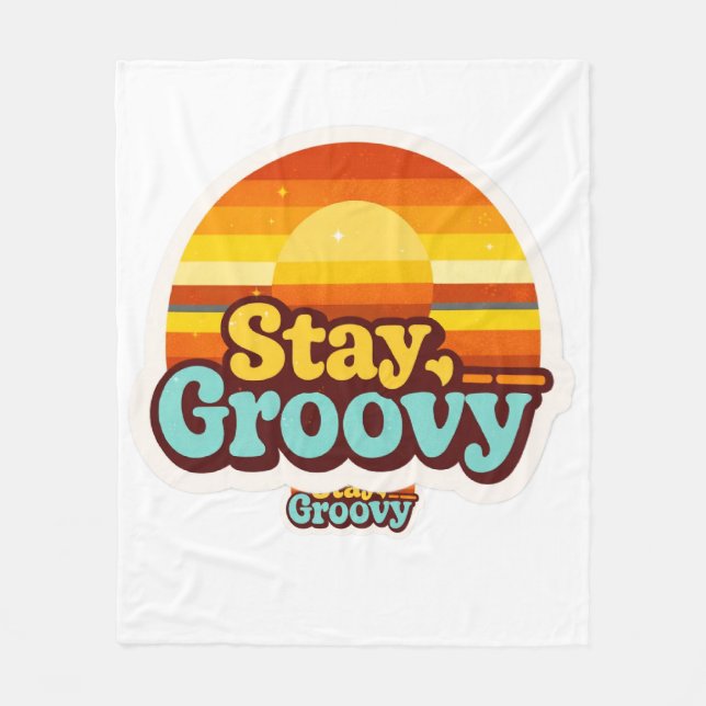 Retro  Vintage Style Graphic Home Living Fleece Blanket (Front)