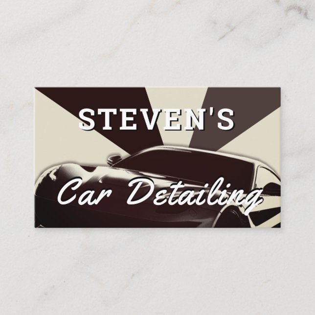 Retro vintage style race cars  business card (Front)