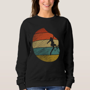 Retro vintage style Rock Climbing sports Sweatshirt