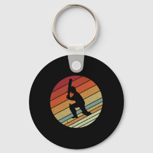 Retro Vintage Style Sports Cricket Gifts For Boys Key Ring
