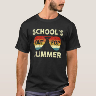 Retro Vintage Style Summer Dress School's Out For  T-Shirt