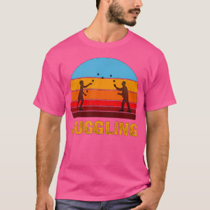 Retro Vintage Style Sunset Juggling T-Shirt