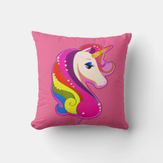 RETRO VINTAGE STYLE UNICORN PEGASUS HORSE PILLOW