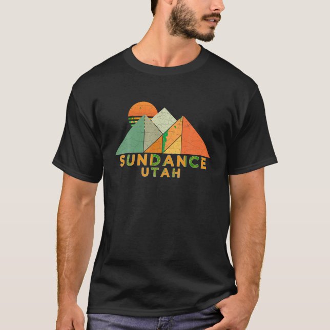 Retro Vintage Sundance Utah Tee Shirt (Front)