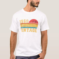 Retro Vintage Sunset 1960 Birthday