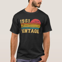 Retro Vintage Sunset 1961 Birthday