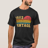 Retro Vintage Sunset 1962 Birthday